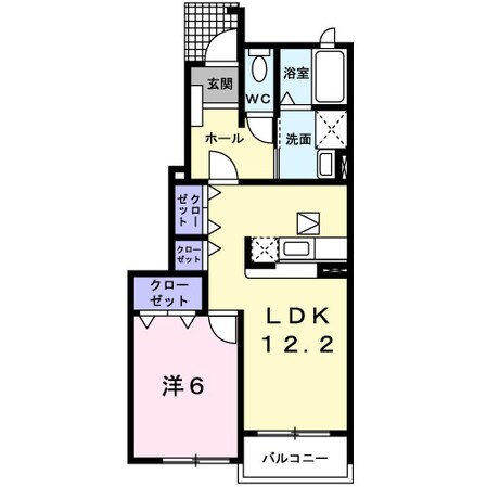 津新町駅 徒歩13分 1階の物件間取画像